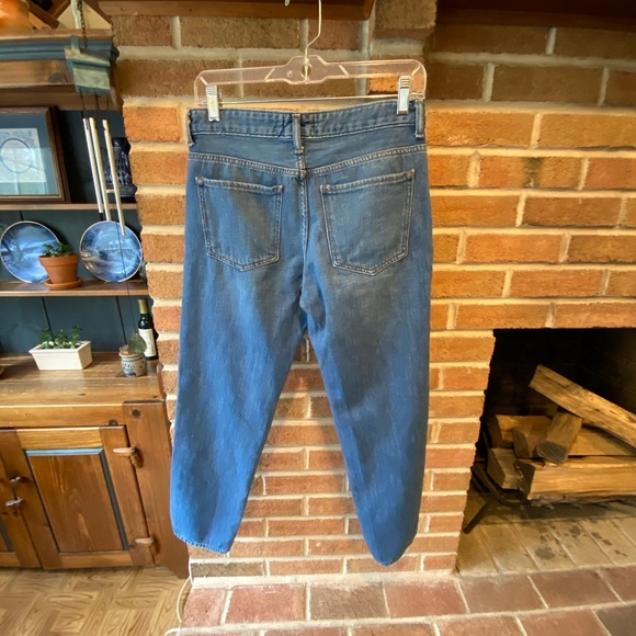 Ripped Blue Boyfriend Jeans - Picture 2 of 3